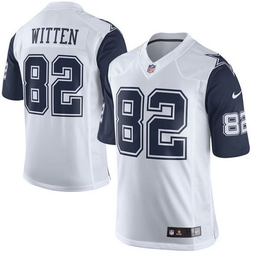 Nike Cowboys #82 Jason Witten White Youth Stitched NFL Elite Rush Jersey