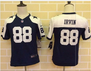 Youth Nike Cowboys #88 Michael Irvin Navy Blue Thanksgiving Throwback Stitched NFL Elite Jersey
