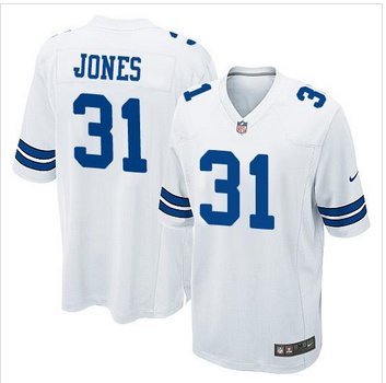 Youth New Cowboys #31 Byron Jones White Stitched NFL Elite Jersey