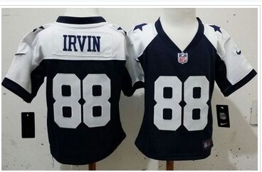 Toddler New Cowboys #88 Michael Irvin Navy Blue Thanksgiving Stitched NFL Elite Jersey