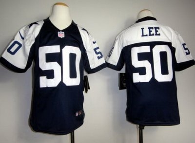 Youth Nike Dallas Cowboys 50 Sean Lee Blue Thankgivings Blue Jerseys