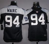 Youth Nike Dallas Cowboys #94 Ware Blue Thankgivings Nike NFL Jerseys