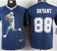 youth Dallas Cowboys #88 Bryant Blue Portrait Fashion Game Jerseys