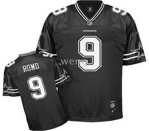 Dallas Cowboys 9 Tony Romo Black Jerseys Youth