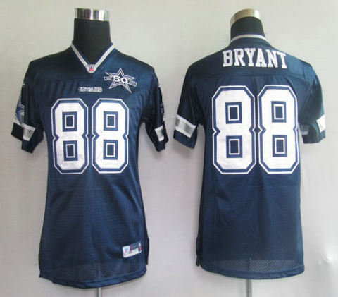 NFL Jerseys Dallas cowboys 88# Bryant Blue 50th Kids
