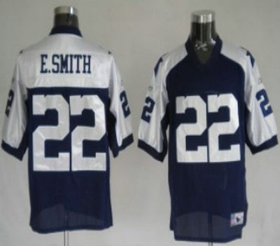 Dallas Cowboys #22 Emmitt Smith Youth Blue Thanksgiving