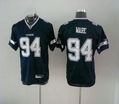 Dallas Cowboys #94 Ware Blue Throwback Youth Jersey