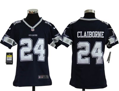 Kids Nike Dallas Cowboys #24 Morris Claiborne Blue Jersey