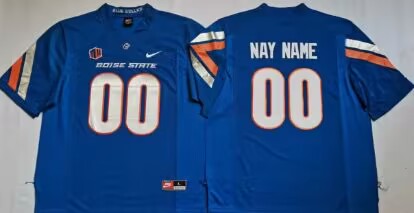 Boise State Custom Football Jersey Name and Number Football Jersey Blue