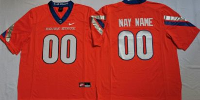 Boise State Custom Football Jersey Name and Number Football Jersey Orange