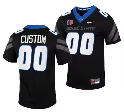 Custom Boise State Broncos Jersey Name Number College Black jersey