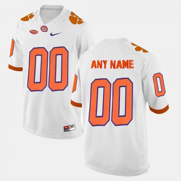 Men's Clemson Tigers ACTIVE PLAYER Custom White College Stitched Football Jersey