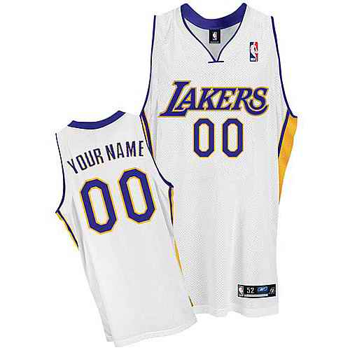 Los Angeles Lakers Custom White Jersey Los Angeles Lakers Custom White Jersey