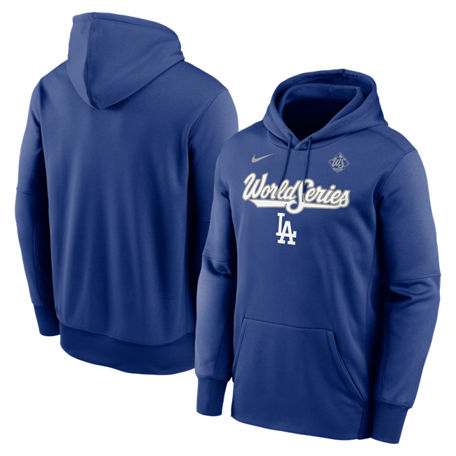 Men's Los Angeles Dodgers Royal 2025 World Series Collection Therma Fleece Hoodie Men's Los Angeles Dodgers Royal 2025 World Series Collection Therma Fleece Hoodie