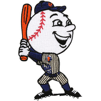 New York Mets Mr. Met Embroidered Adhesive stiched Patch New York Mets Mr. Met Embroidered Adhesive stiched Patch