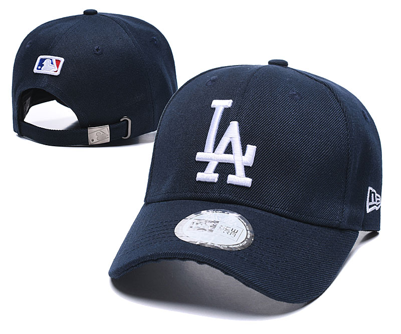Dodgers Fresh Logo Navy Peaked Adjustable Hat TX