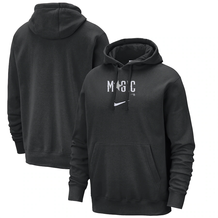 Men's Orlando Magic Black 2023 24 City Edition Essential Club Pullover Hoodie