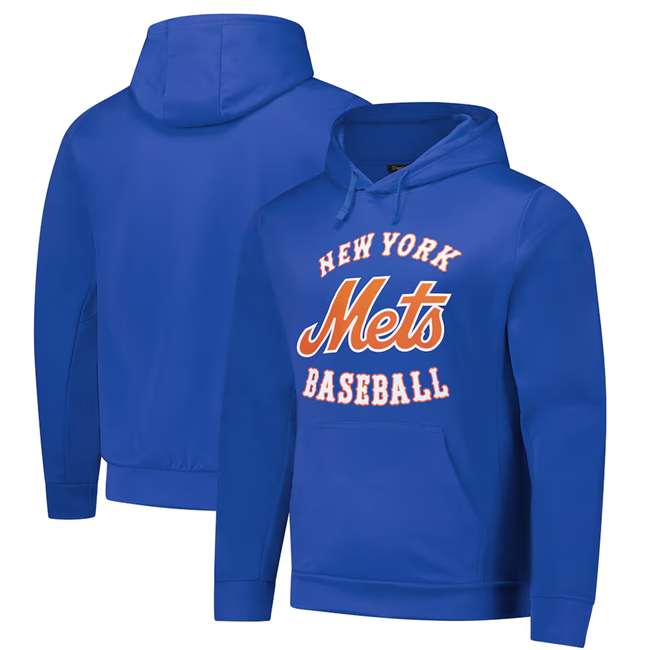 Men's New York Mets Royal Dunbrooke Champion Pullover Hoodie Men's New York Mets Royal Dunbrooke Champion Pullover Hoodie