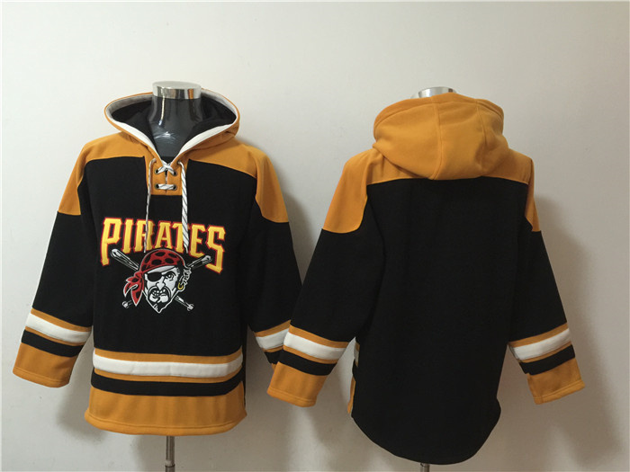 Men's Pittsburgh Pirates Blank Ageless Must-Have Lace-Up Pullover Hoodie Men's Pittsburgh Pirates Blank Ageless Must-Have Lace-Up Pullover Hoodie