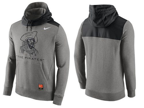Men's Pittsburgh Pirates Nike Gray Cooperstown Collection Hybrid Pullover Hoodie Men's Pittsburgh Pirates Nike Gray Cooperstown Collection Hybrid Pullover Hoodie