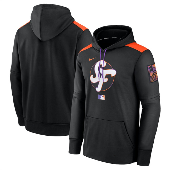 Men's San Francisco Giants Black 2025 City Connect Collection Performance Pullover Hoodie Men's San Francisco Giants Black 2025 City Connect Collection Performance Pullover Hoodie