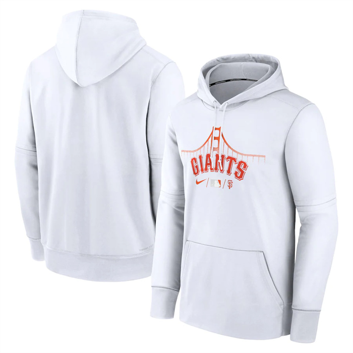 Men's San Francisco Giants White 2022 City Connect Therma Performance Pullover Hoodie Men's San Francisco Giants White 2022 City Connect Therma Performance Pullover Hoodie