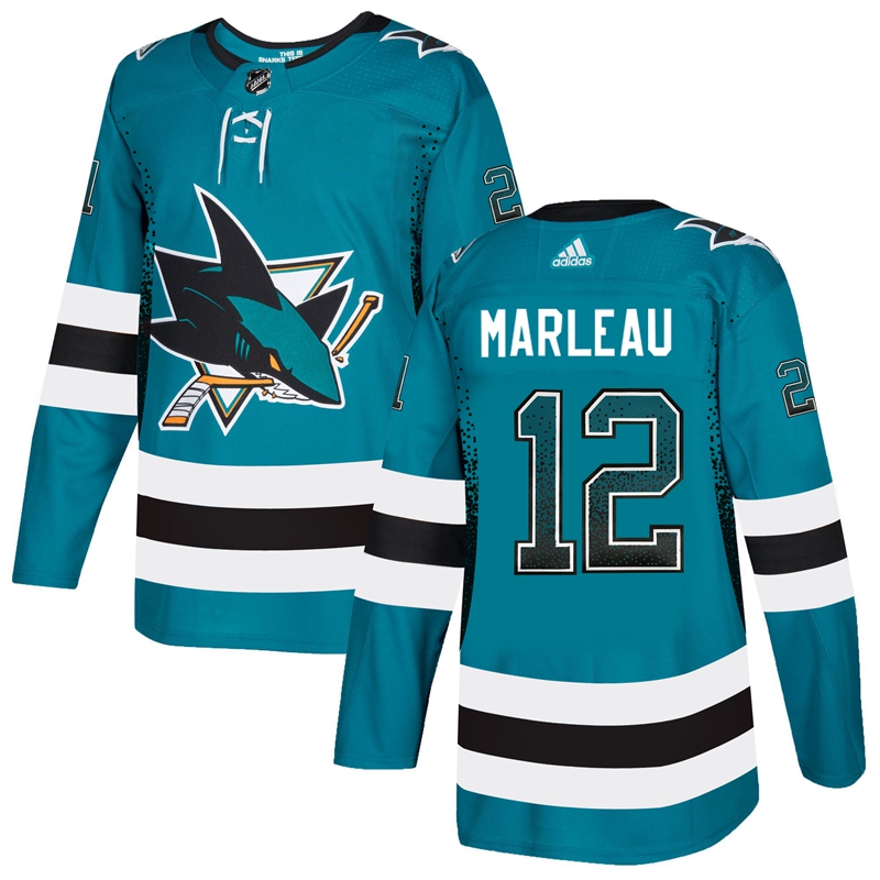 Sharks 12 Patrick Marleau Teal Drift Fashion Adidas Jersey Sharks 12 Patrick Marleau Teal Drift Fashion Adidas Jersey