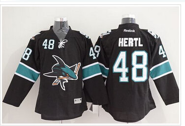 San Jose Sharks #48 Tomas Hertl Black Stitched NHL Jersey