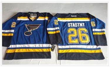 St.Louis Blues #26 Paul Stastny Light Blue Home Stitched NHL Jersey