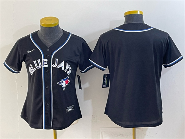 Youth Toronto Blue Jays Blank 2026 Fashion Replica Black Out Stitched Baseball Jersey