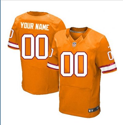 Men's Nike Tampa Bay Buccaneers Customized Elite Orange Glaze Alternate NFL Jersey
