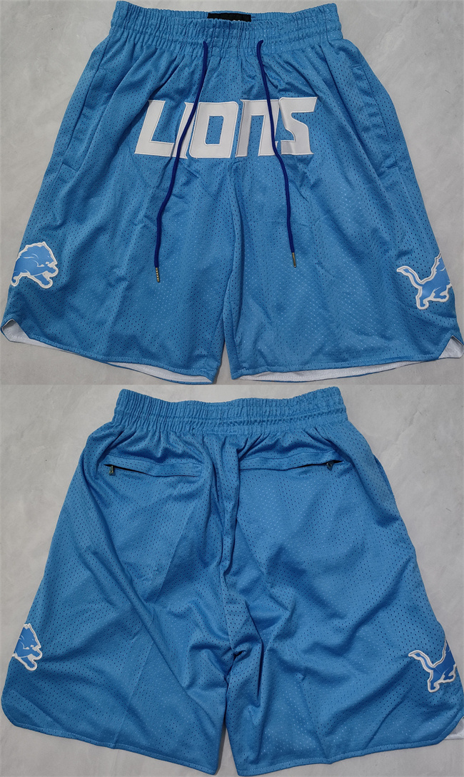 Men's Detroit Lions Blue Shorts Men's Detroit Lions Blue Shorts