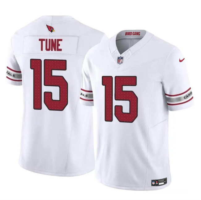 Men's Arizona Cardinals #15 Clayton Tune White 2023 F.U.S.E. Vapor Untouchable Limited Stitched Football Jersey Men's Arizona Cardinals #15 Clayton Tune White 2023 F.U.S.E. Vapor Untouchable Limited Stitched Football Jersey