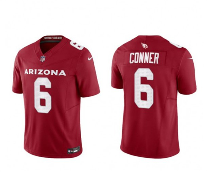 Men's Arizona Cardinals #6 James Conner Red 2023 F.U.S.E. Vapor Untouchable Limited Stitched Football Jersey Men's Arizona Cardinals #6 James Conner Red 2023 F.U.S.E. Vapor Untouchable Limited Stitched Football Jersey