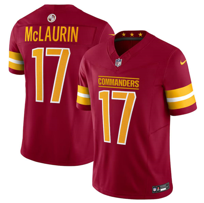 Men's Washington Commanders #17 Terry McLaurin Burgundy 2024 F.U.S.E Vapor Limited Stitched Football Jersey Men's Washington Commanders #17 Terry McLaurin Burgundy 2024 F.U.S.E Vapor Limited Stitched Football Jersey