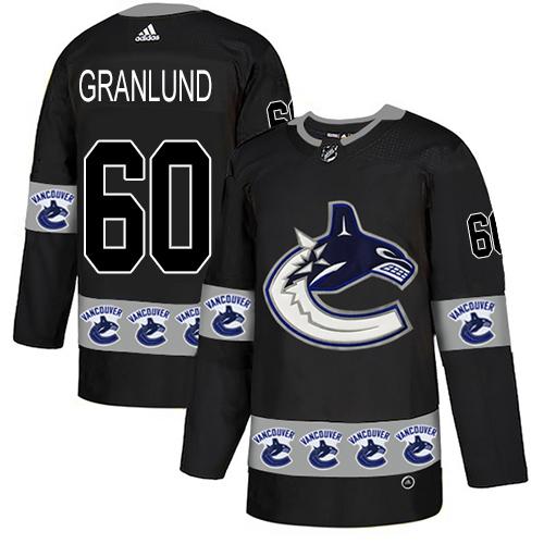 Adidas Canucks #60 Markus Granlund Black Authentic Team Logo Fashion Stitched NHL Jersey Adidas Canucks #60 Markus Granlund Black Authentic Team Logo Fashion Stitched NHL Jersey