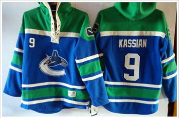 Vancouver Canucks #9 Zack Kassian Blue Sawyer Hooded Sweatshirt Stitched NHL Jersey Vancouver Canucks #9 Zack Kassian Blue Sawyer Hooded Sweatshirt Stitched NHL Jersey