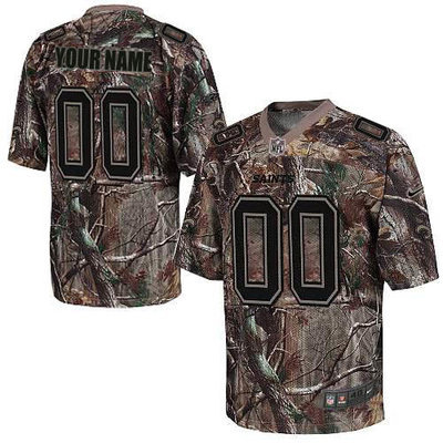 Nike New Orleans Saints Customized Elite Camo Jerseys