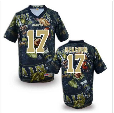 New Orleans Saints #17 robert meachem Stitched NFL Elite Fanatical Version Jersey (1)