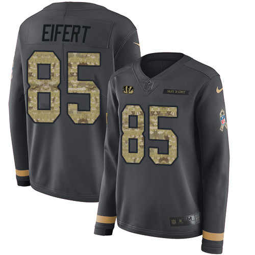 Nike Bengals #85 Tyler Eifert Anthracite Salute to Service