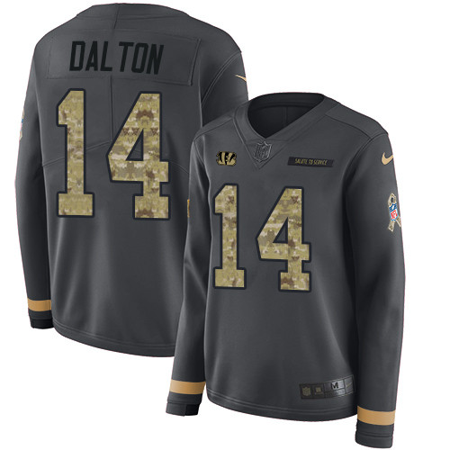 Nike Bengals #14 Andy Dalton Anthracite Salute to Service Nike Bengals #14 Andy Dalton Anthracite Salute to Service
