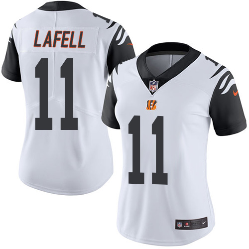 Nike Bengals #11 Brandon LaFell White Women's Stitched NFL Limited Rush Jersey Nike Bengals #11 Brandon LaFell White Women's Stitched NFL Limited Rush Jersey