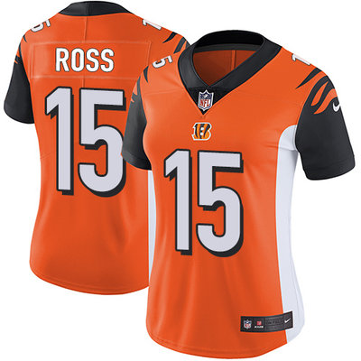Nike Bengals #15 John Ross Orange Alternate Women's Stitched NFL Vapor Untouchable Limited Jersey Nike Bengals #15 John Ross Orange Alternate Women's Stitched NFL Vapor Untouchable Limited Jersey