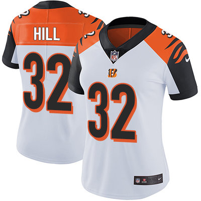 Nike Bengals #32 Jeremy Hill White Women's Stitched NFL Vapor Untouchable Limited Jersey Nike Bengals #32 Jeremy Hill White Women's Stitched NFL Vapor Untouchable Limited Jersey