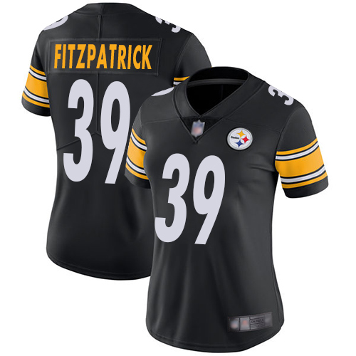 Steelers #39 Minkah Fitzpatrick Black Team Color Women's Stitched Football Vapor Untouchable Limited Jersey Steelers #39 Minkah Fitzpatrick Black Team Color Women's Stitched Football Vapor Untouchable Limited Jersey