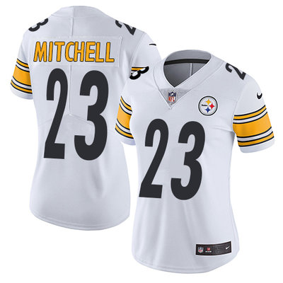 Nike Steelers #23 Mike Mitchell White Women's Stitched NFL Vapor Untouchable Limited Jersey