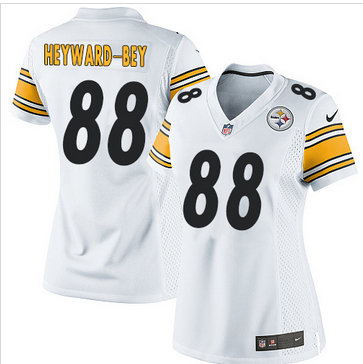 Women Nike Steelers #88 Darrius Heyward-Bey White Stitched NFL Elite Jersey Women Nike Steelers #88 Darrius Heyward-Bey White Stitched NFL Elite Jersey