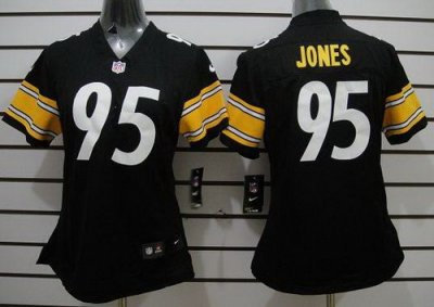 Women NEW Pittsburgh Steelers 95 Jarvis Jones Black NFL Jerseys Women NEW Pittsburgh Steelers 95 Jarvis Jones Black NFL Jerseys
