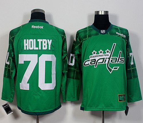 Capitals #70 Braden Holtby Green St. Patrick's Day New Stitched NHL Jersey Capitals #70 Braden Holtby Green St. Patrick's Day New Stitched NHL Jersey