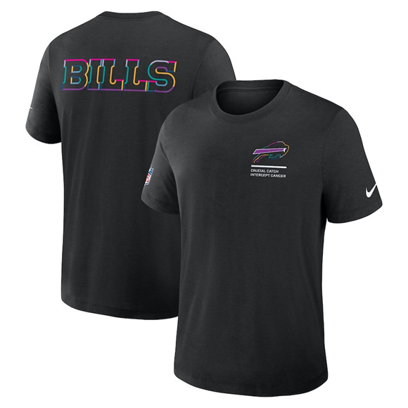 Men's Buffalo Bills Black 2025 Crucial Catch T-Shirt